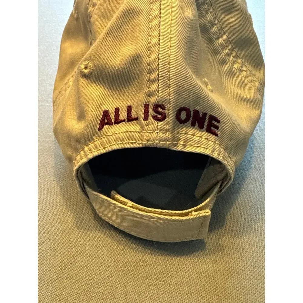 Hard Rock Cafe San Antonio The Game Khaki Strapback Hat All Is One 100% Cotton